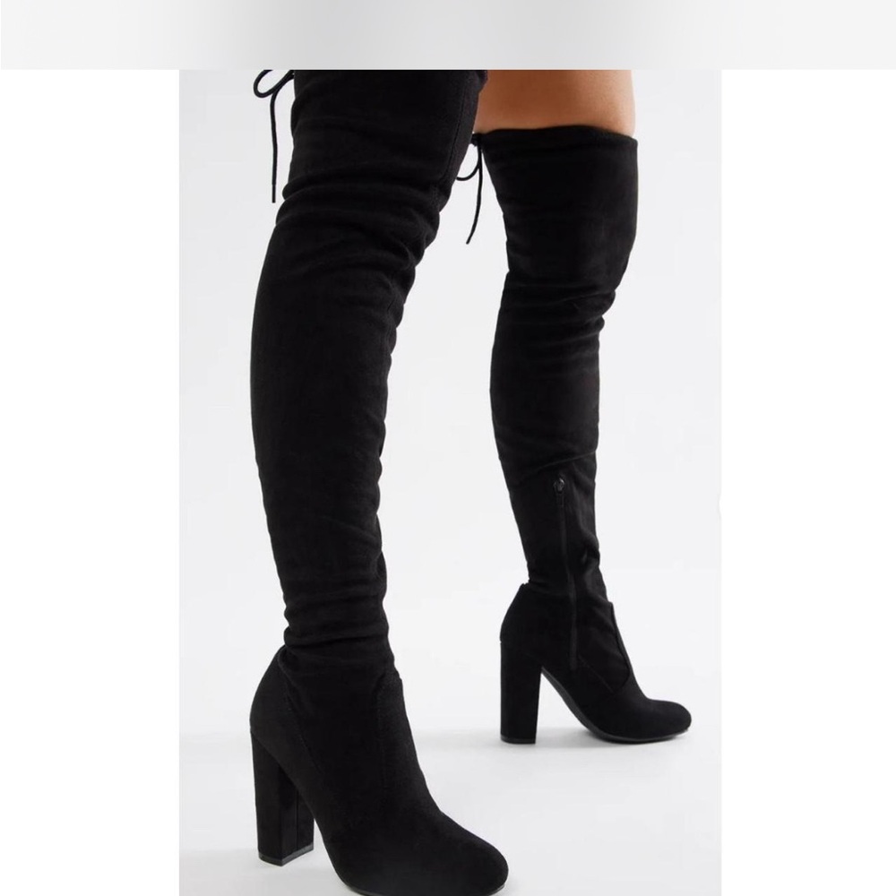 Fashion Nova pretty in thigh high boots